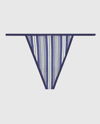 G-String Panty with Bow in Fable Stripe