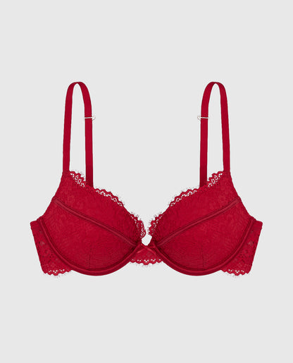 Up 2 Cup Lace Bra in Cosmo Red