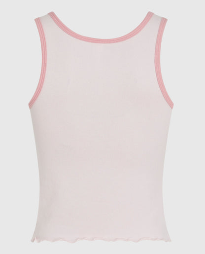 Pajama Tank with Rosette in Pink
