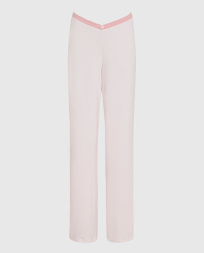 Pajama Pant with Rosette in Pink