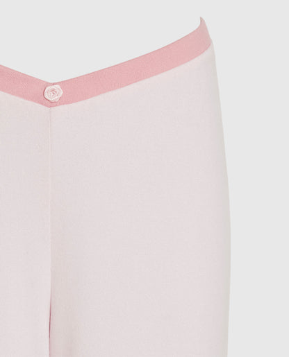 Pajama Pant with Rosette in Pink