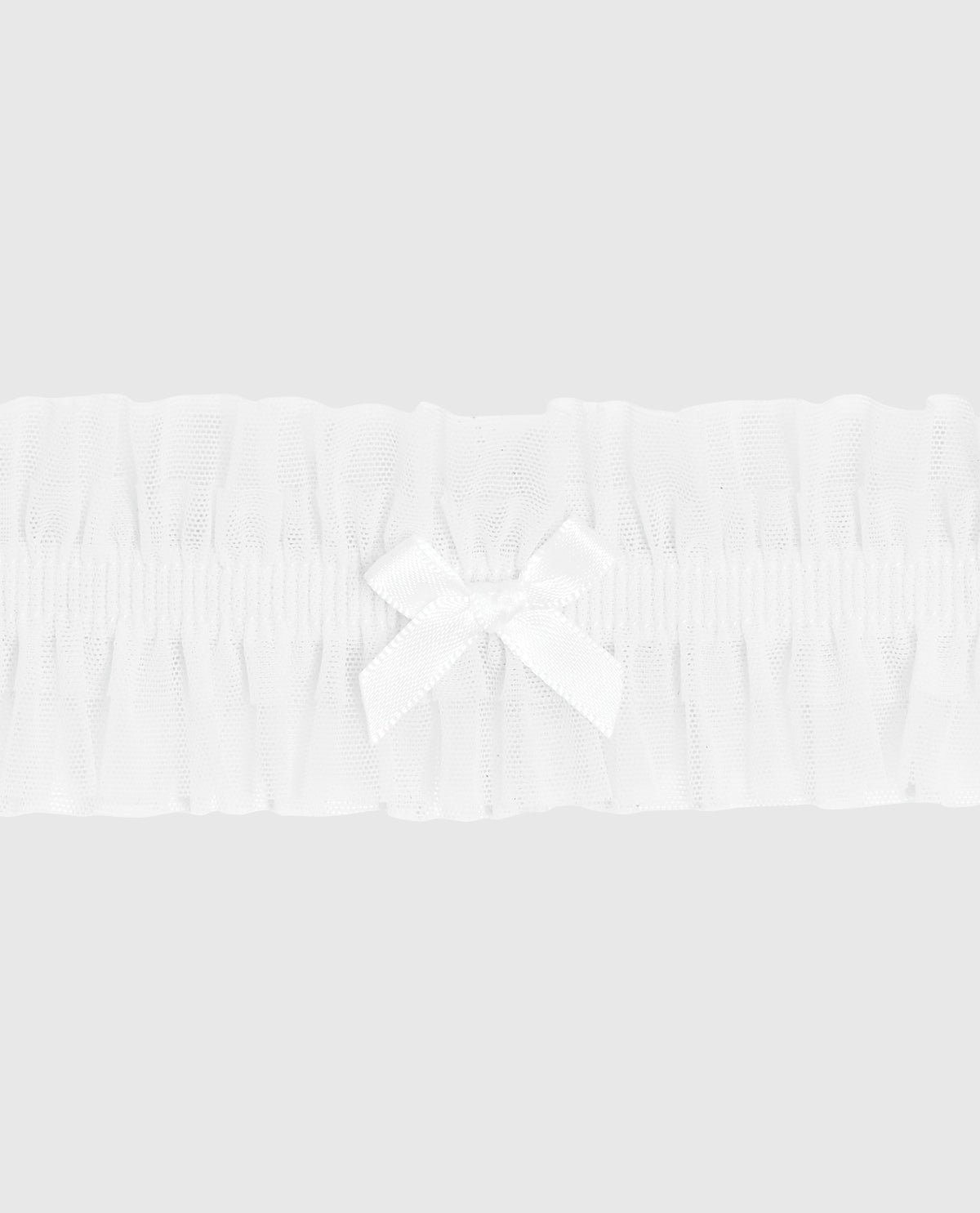 Ruffle Thigh Garter in Ivory