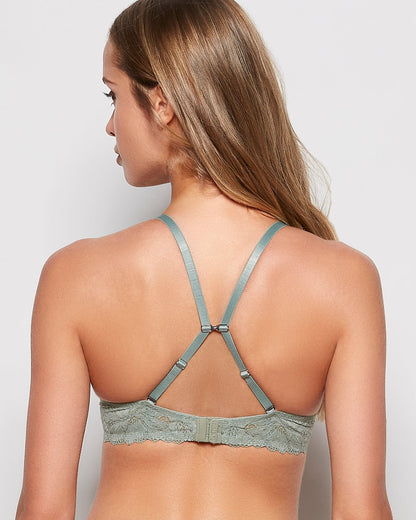 Lace Push Up Bra in Soft Sage