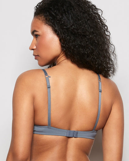 Lace Push Up Bra in Stormy Weather