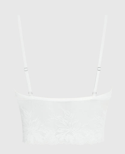 Long Line Bralette in Ivory