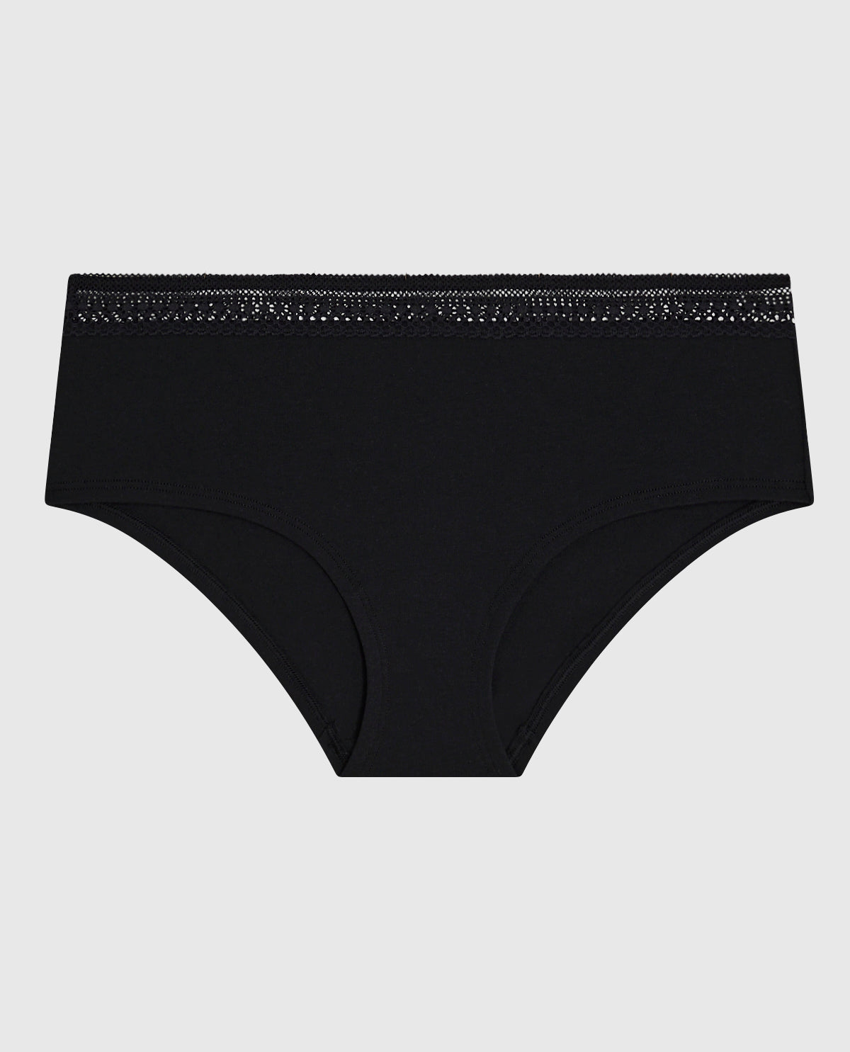 Hipster Panty with Elemental Lace in Black
