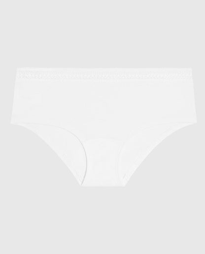 Hipster Panty with Elemental Lace in Ivory
