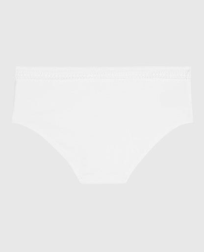 Hipster Panty with Elemental Lace in Ivory