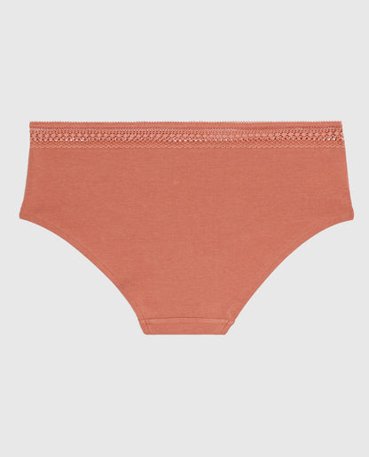 Hipster Panty with Elemental Lace in Rosy Blush