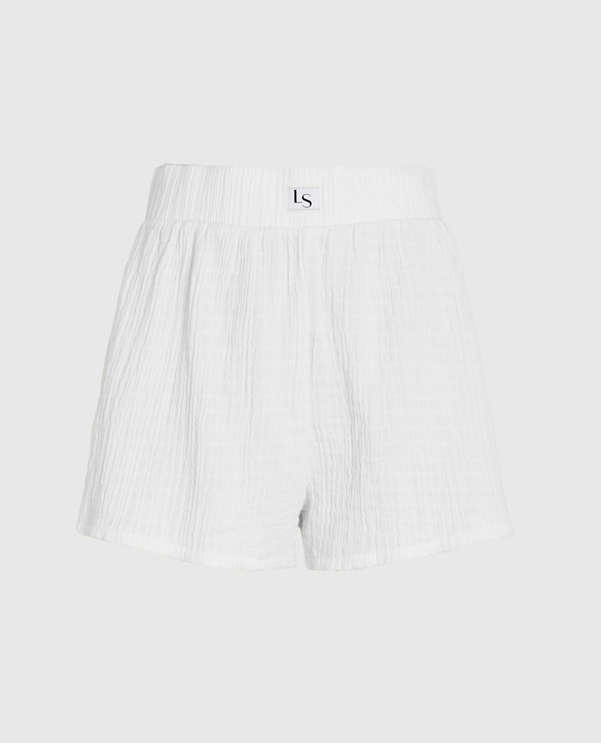 Textured Sleep Short in Ivory