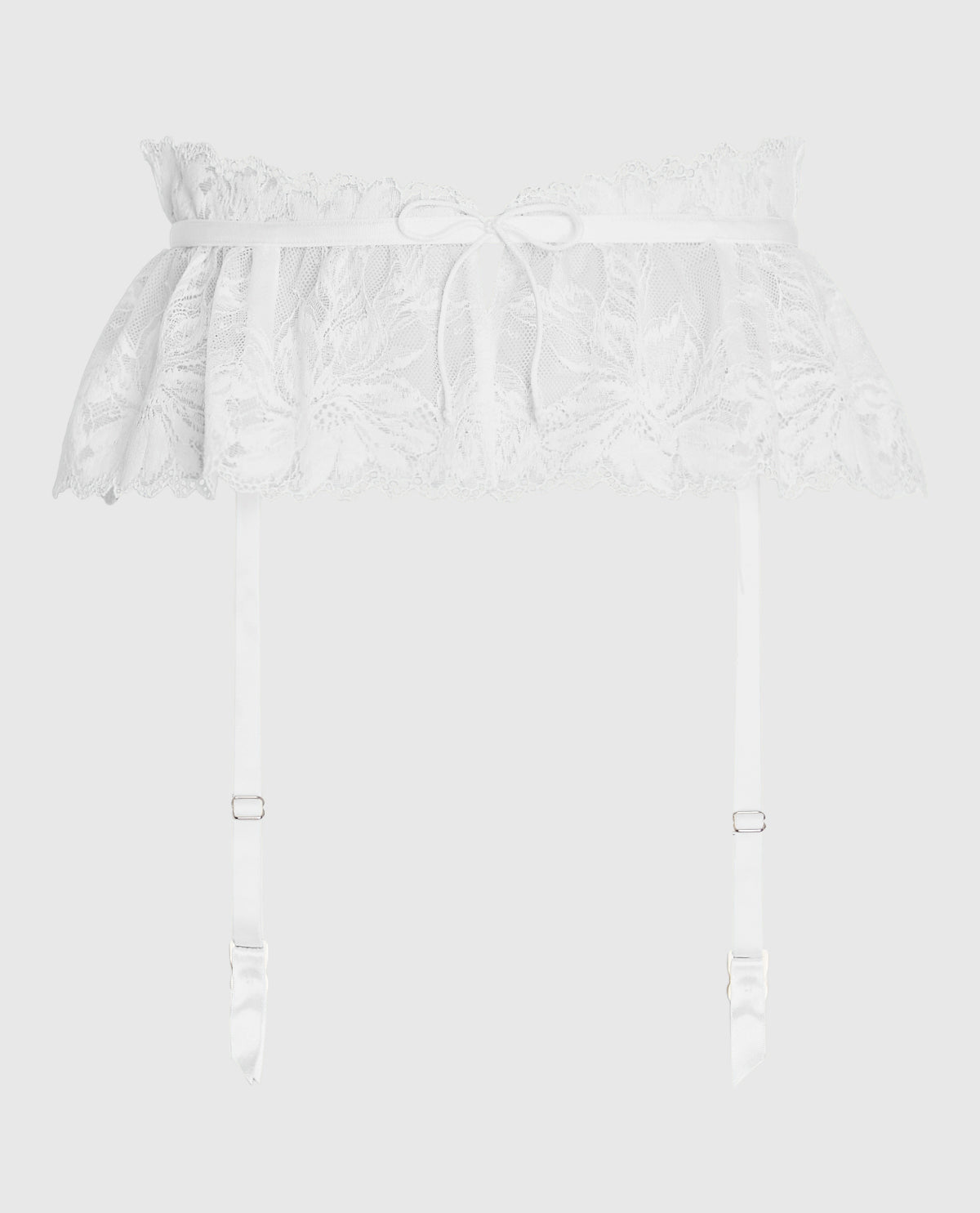 Lace Garter Skirt in Ivory