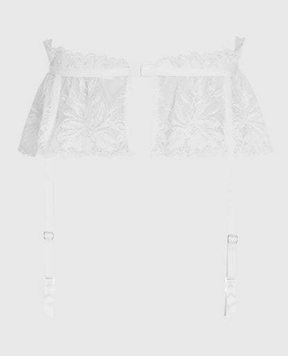 Lace Garter Skirt in Ivory