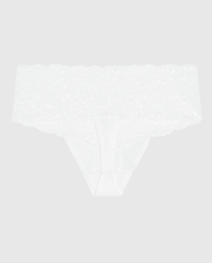 Magnificent Lace Thong Panty in Ivory