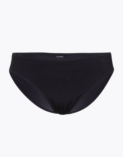 Brief Swim Bottom in Tuxedo Black