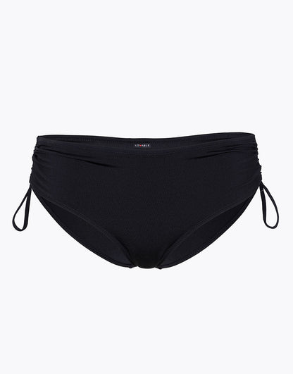 High Rise Swim Bottom in Tuxedo Black