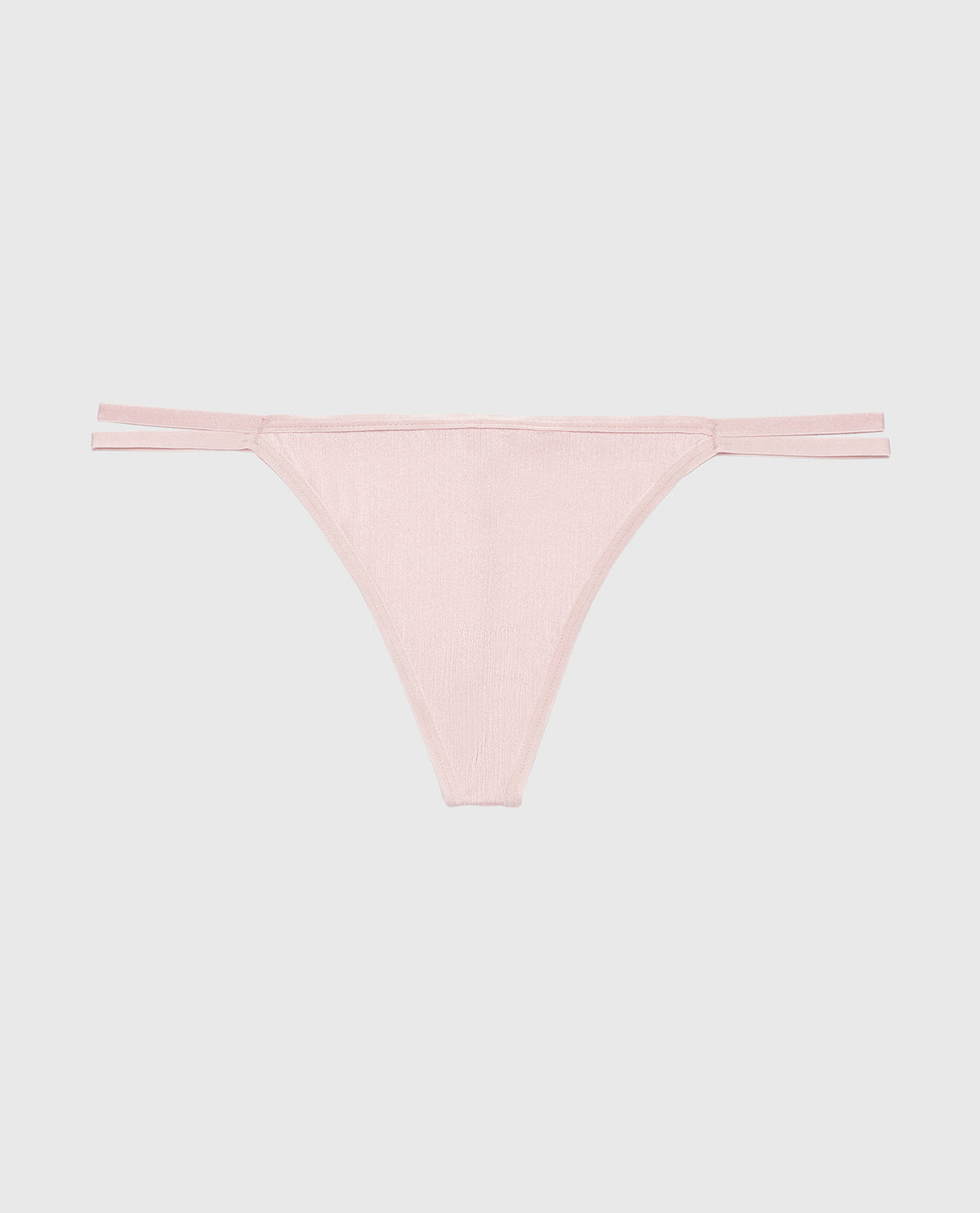 G-String Panty with Bamboo Ring in Iced Lilac