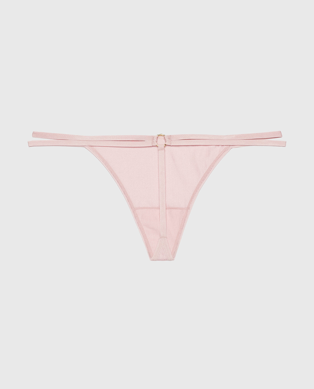 G-String Panty with Bamboo Ring in Iced Lilac
