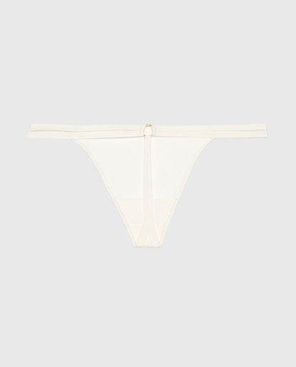 G-String Panty with Bamboo Ring in Ivory