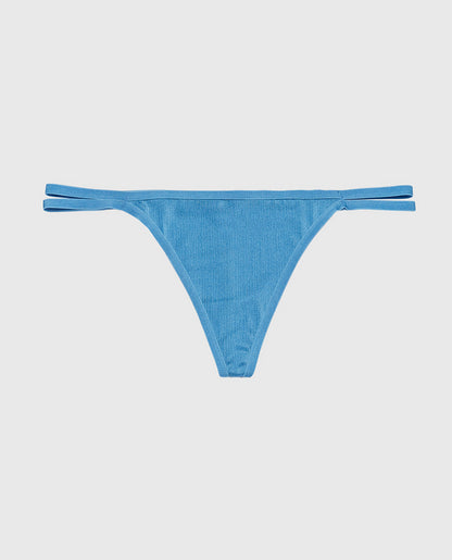 G-String Panty with Bamboo Ring in Pacific Coast