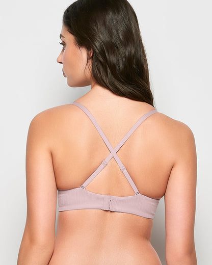 Strapless Lightly Lined Bra in Iced Lilac