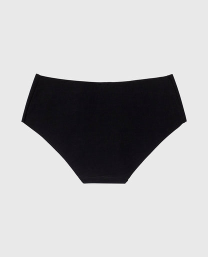 No Show Hipster Panty in Tuxedo Black