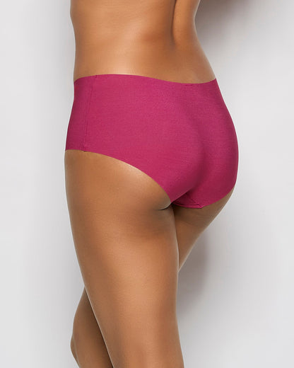 No Show Boyshort Panty in Electric Rouge