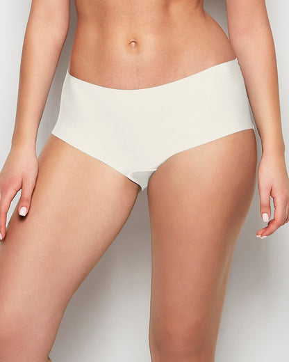 No Show Boyshort Panty in Ivory