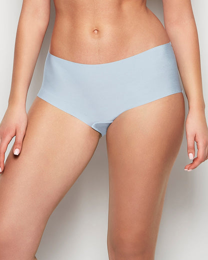 No Show Boyshort Panty in Subdued Blue