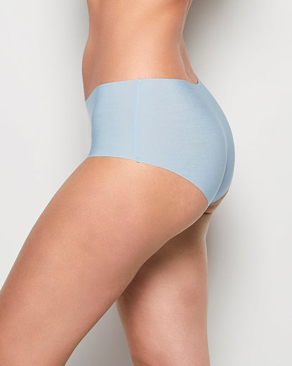 No Show Boyshort Panty in Subdued Blue
