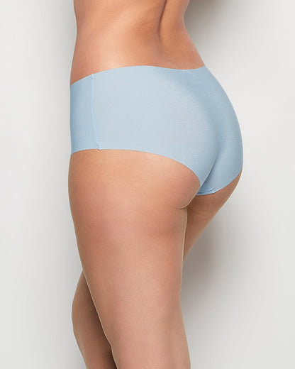 No Show Boyshort Panty in Subdued Blue