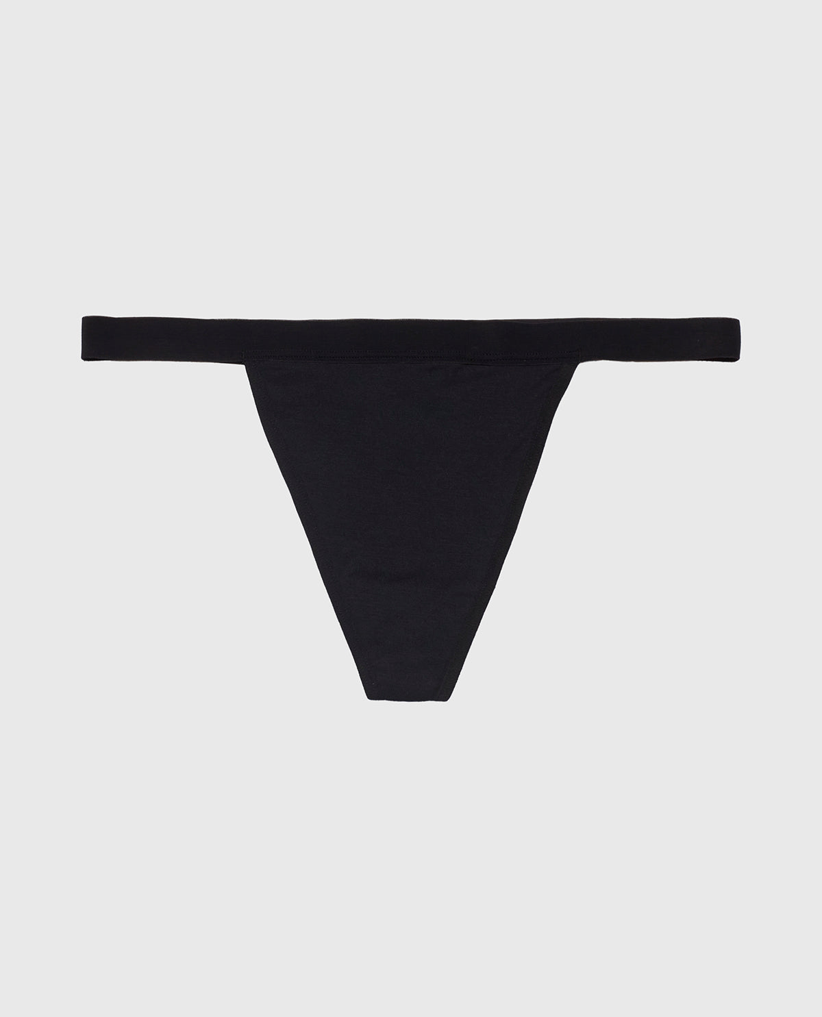 G-String Panty with Vanishing Trim in Tuxedo Black