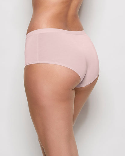 Boyshort Panty with Vanishing Trim in Iced Lilac
