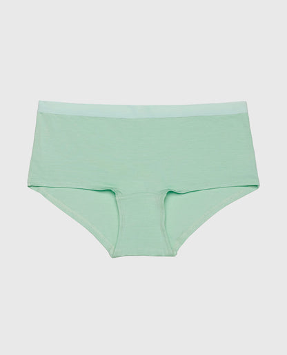 Boyshort Panty with Vanishing Trim in Mist Green