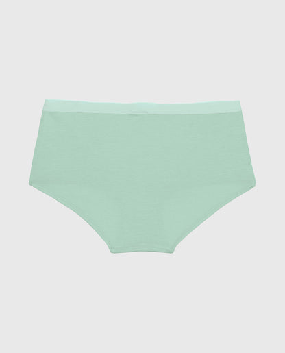 Boyshort Panty with Vanishing Trim in Mist Green