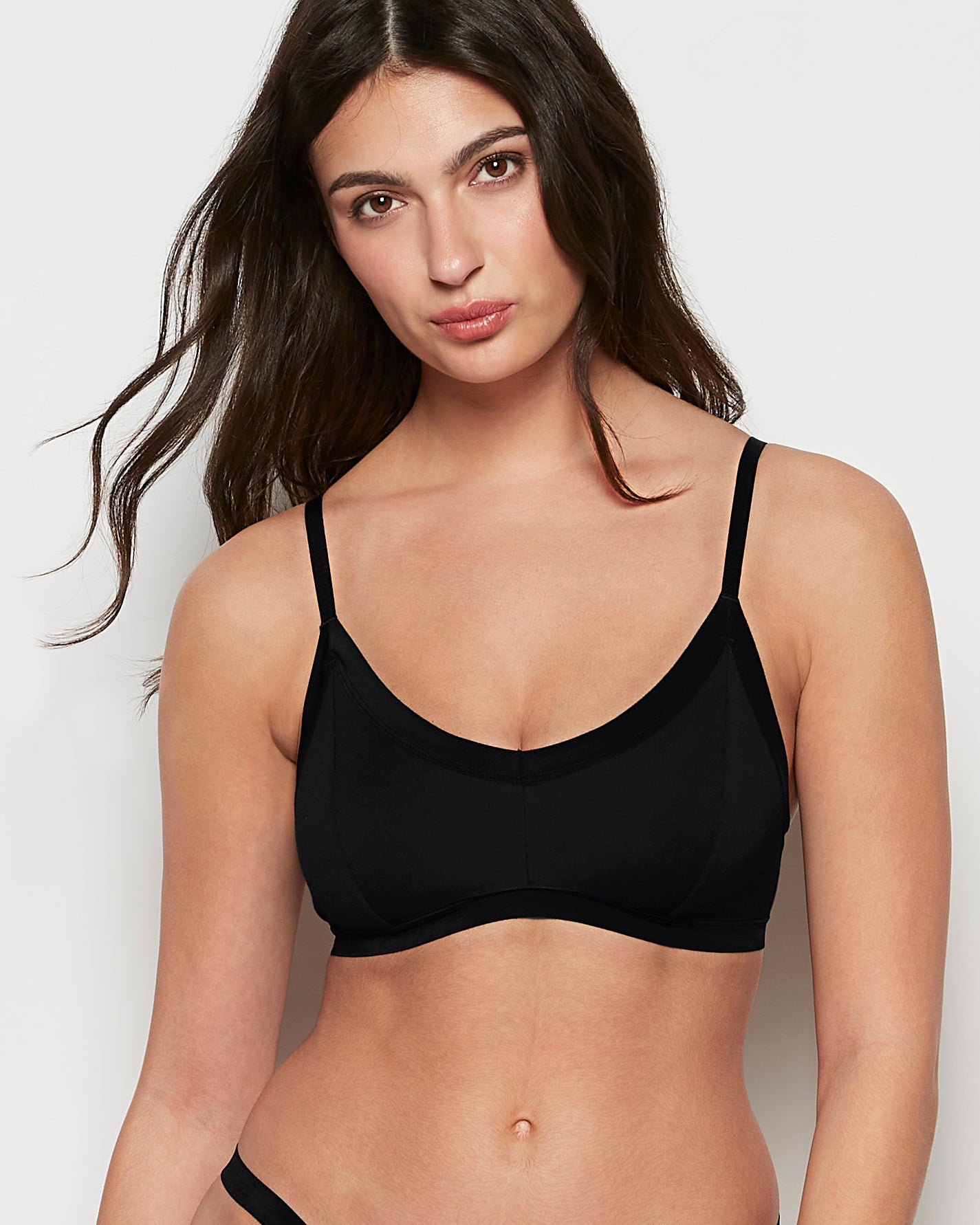 Ultrasoft Modal Bralette in Tuxedo Black