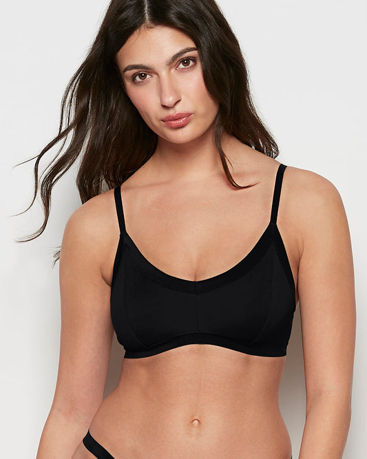 Ultrasoft Modal Bralette in Tuxedo Black