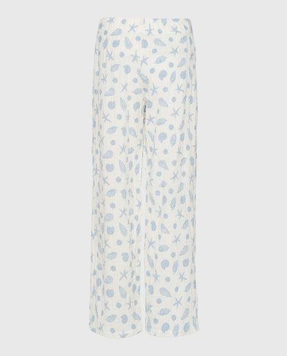 Textured Pajama Pants in She Sells Sea Shells