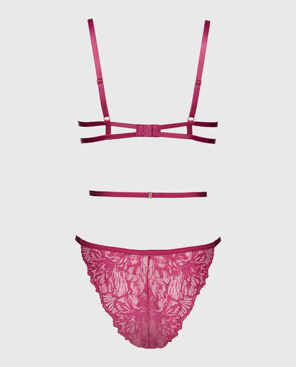 Barely There Unlined Bodysuit in Electric Rouge