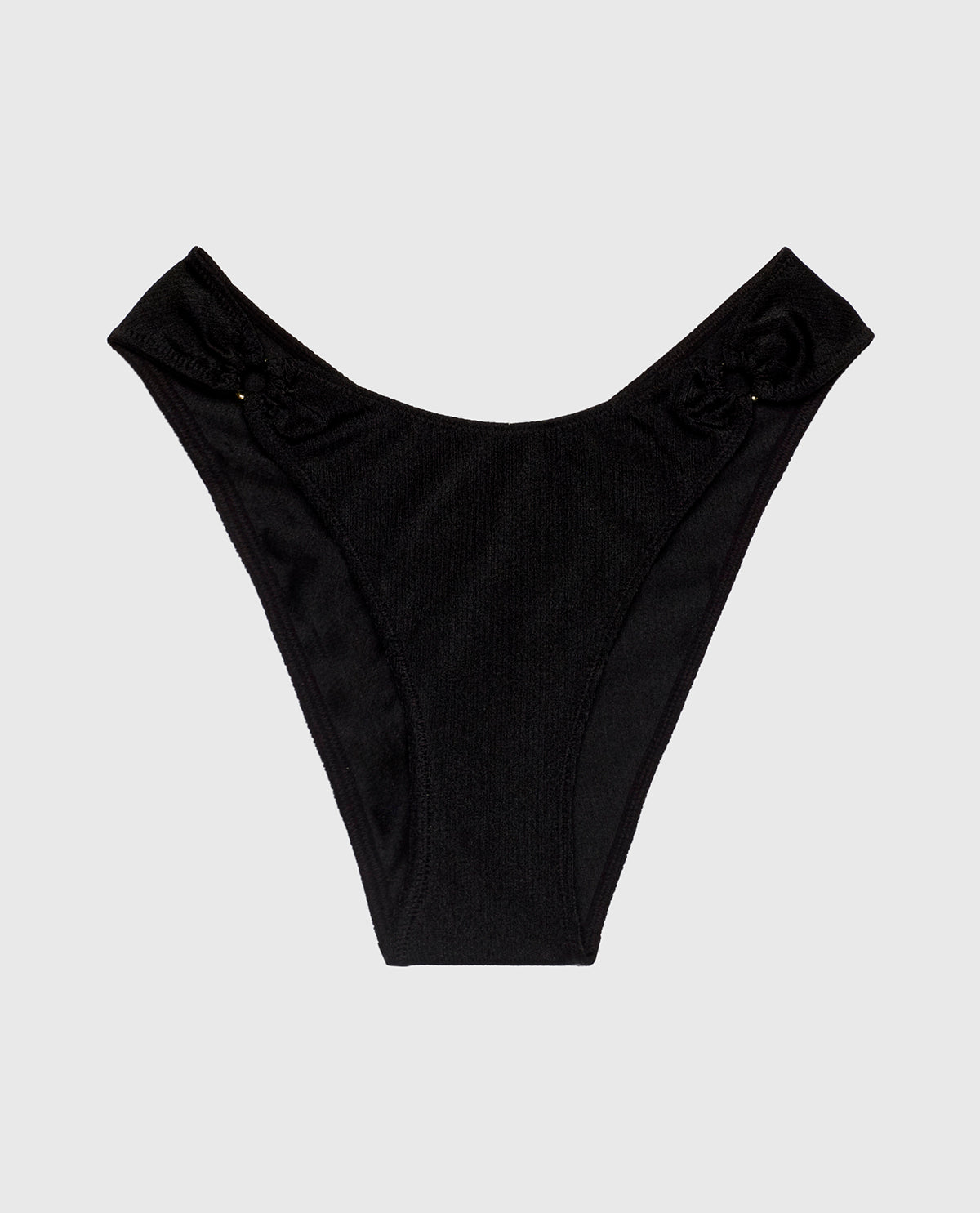 High Leg Cheeky Panty in Tuxedo Black