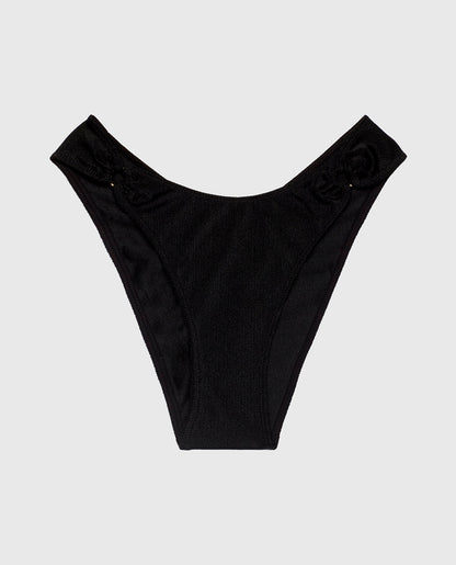 High Leg Cheeky Panty in Tuxedo Black