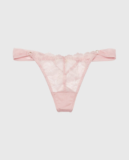 High Leg G-String Panty in Iced Lilac
