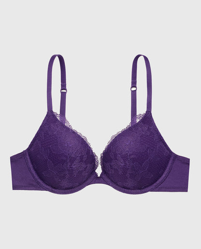 Lace Push Up Bra in Petunia Purple