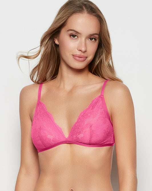 Lace Bralette in Raspberry Rose