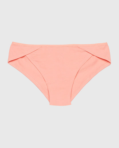 Cotton Cheeky Panty in Peach Fizz