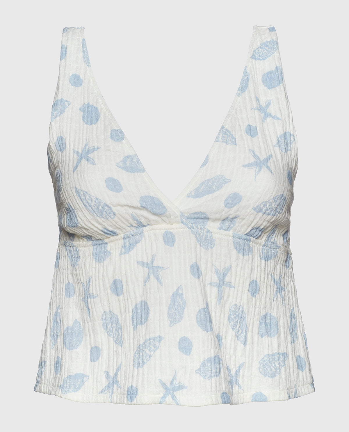 Textured Pajama Tank in She Sells Sea Shells