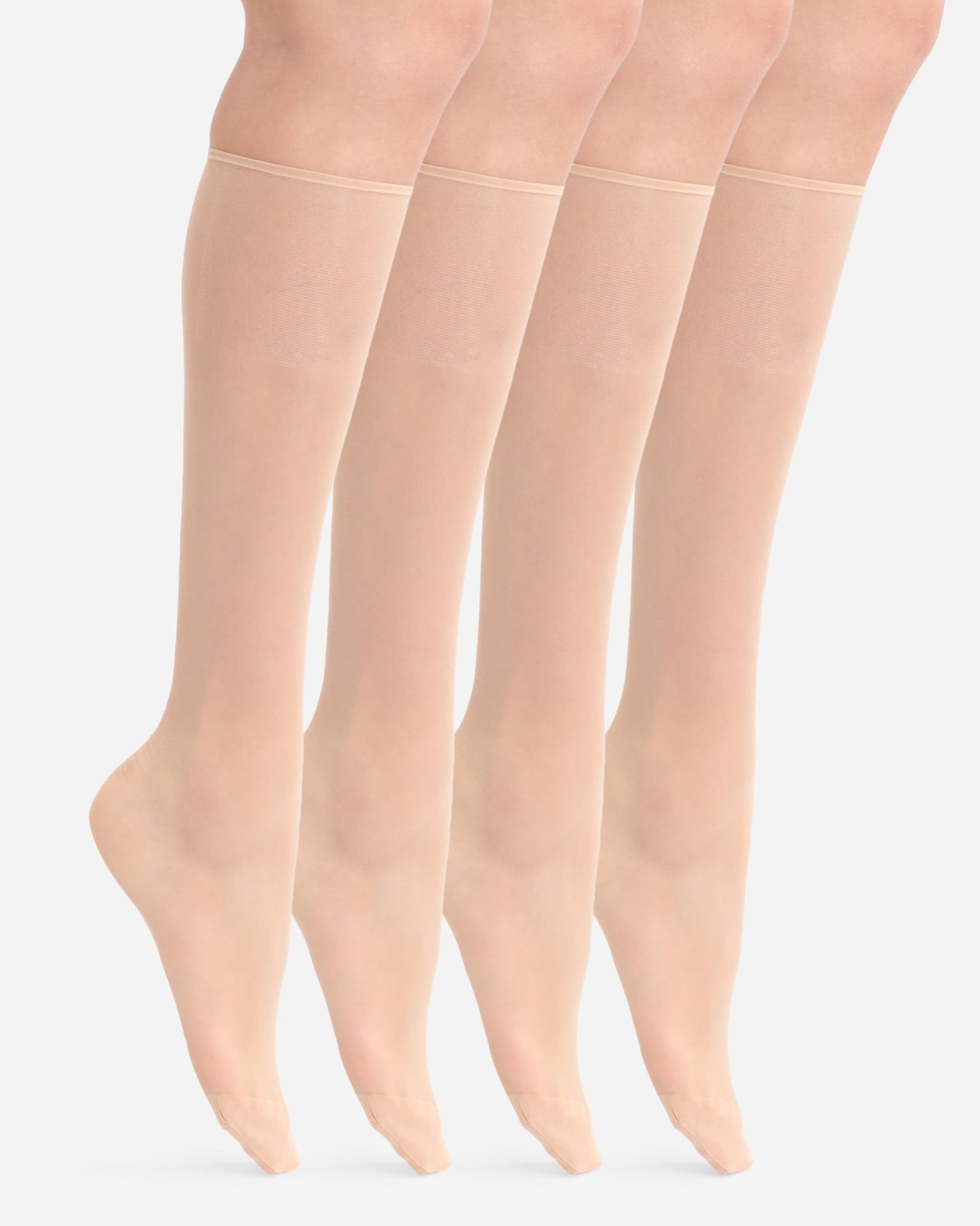 Sheer Knee High Stocking in Sugar Baby