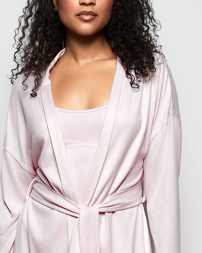 Jersey Robe in Pink-A-Boo
