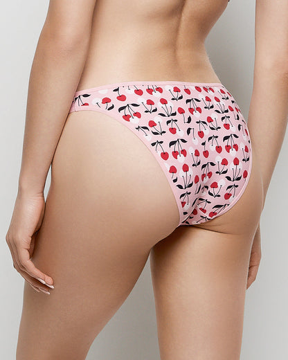 Cotton Bikini Panty in Cherry On Top