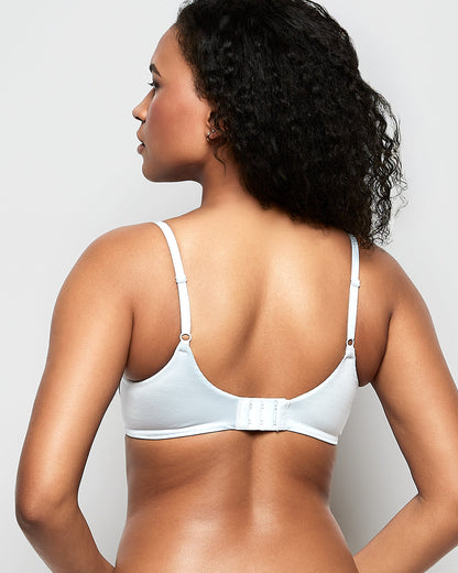 Comfort Lightly Lined Demi Bra in Vista Blue