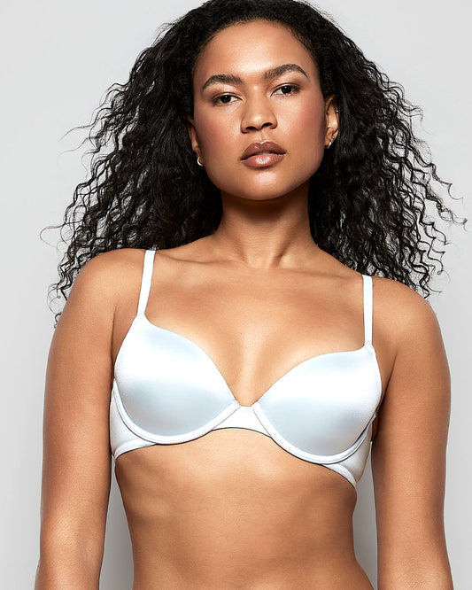 Comfort Lightly Lined Demi Bra in Vista Blue
